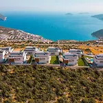 Kalkan Luxury With Panoramic Sea View ヴィラ *