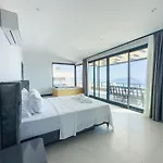 Kalkan Luxury With Panoramic Sea View ヴィラ *
