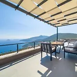 Kalkan Luxury With Panoramic Sea View ヴィラ