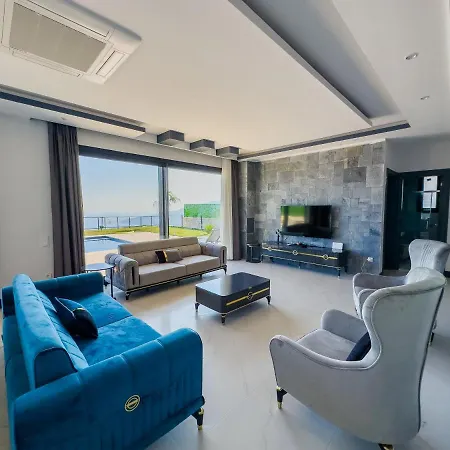 Kalkan Luxury With Panoramic Sea View 别墅 卡斯