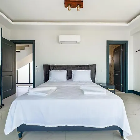Kalkan Luxury With Panoramic Sea View 别墅 卡斯