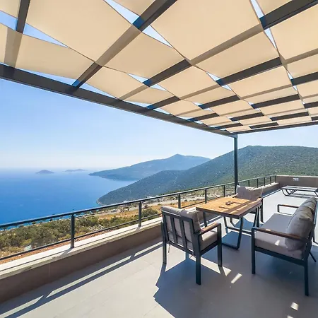 Kalkan Luxury With Panoramic Sea View ヴィラ カシュ