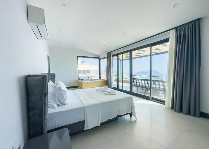 Kalkan Luxury With Panoramic Sea View Villa *