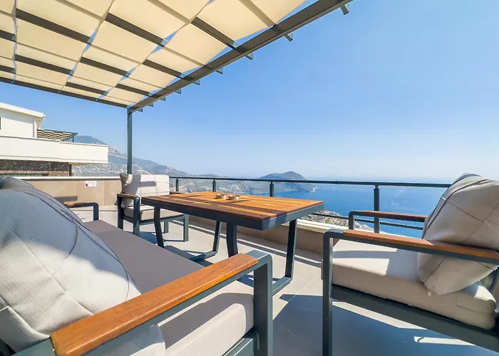 Kalkan Luxury With Panoramic Sea View Villa