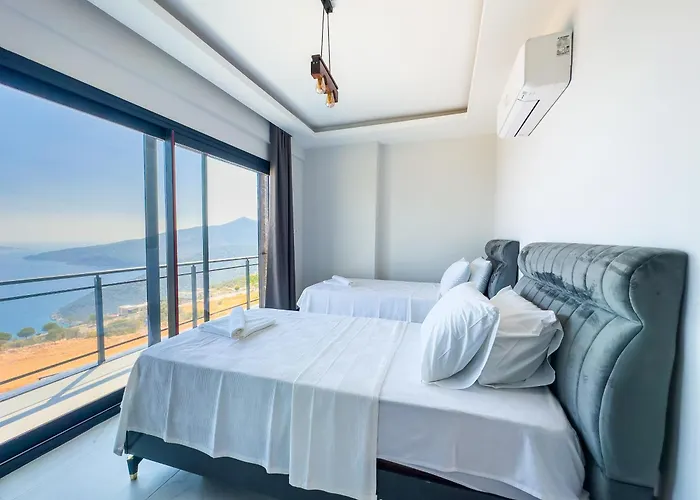 Kalkan Luxury With Panoramic Sea View Villa *